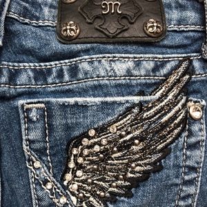 Girls miss me wings jean